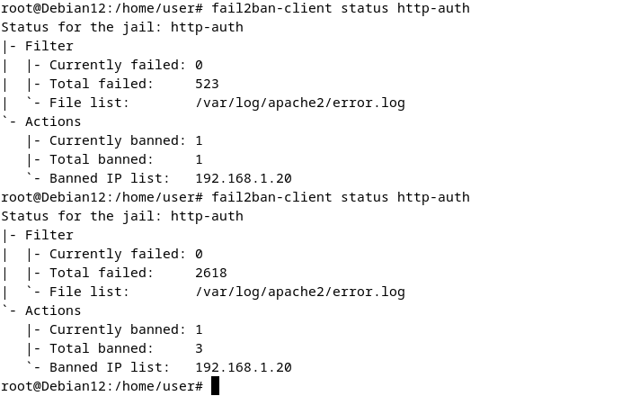 Fail2ban - IP bannie